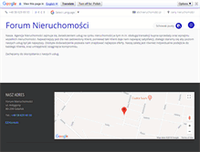 Tablet Screenshot of forumnieruchomosci.pl